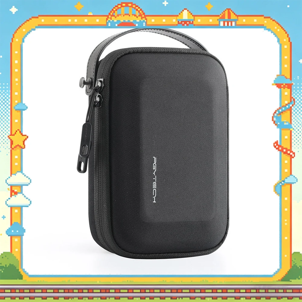 PGYTECH Action Camera Carrying Case Mini Portable Protective Hard Shell Storage Bag with Dividers for Camera Battery Accessories