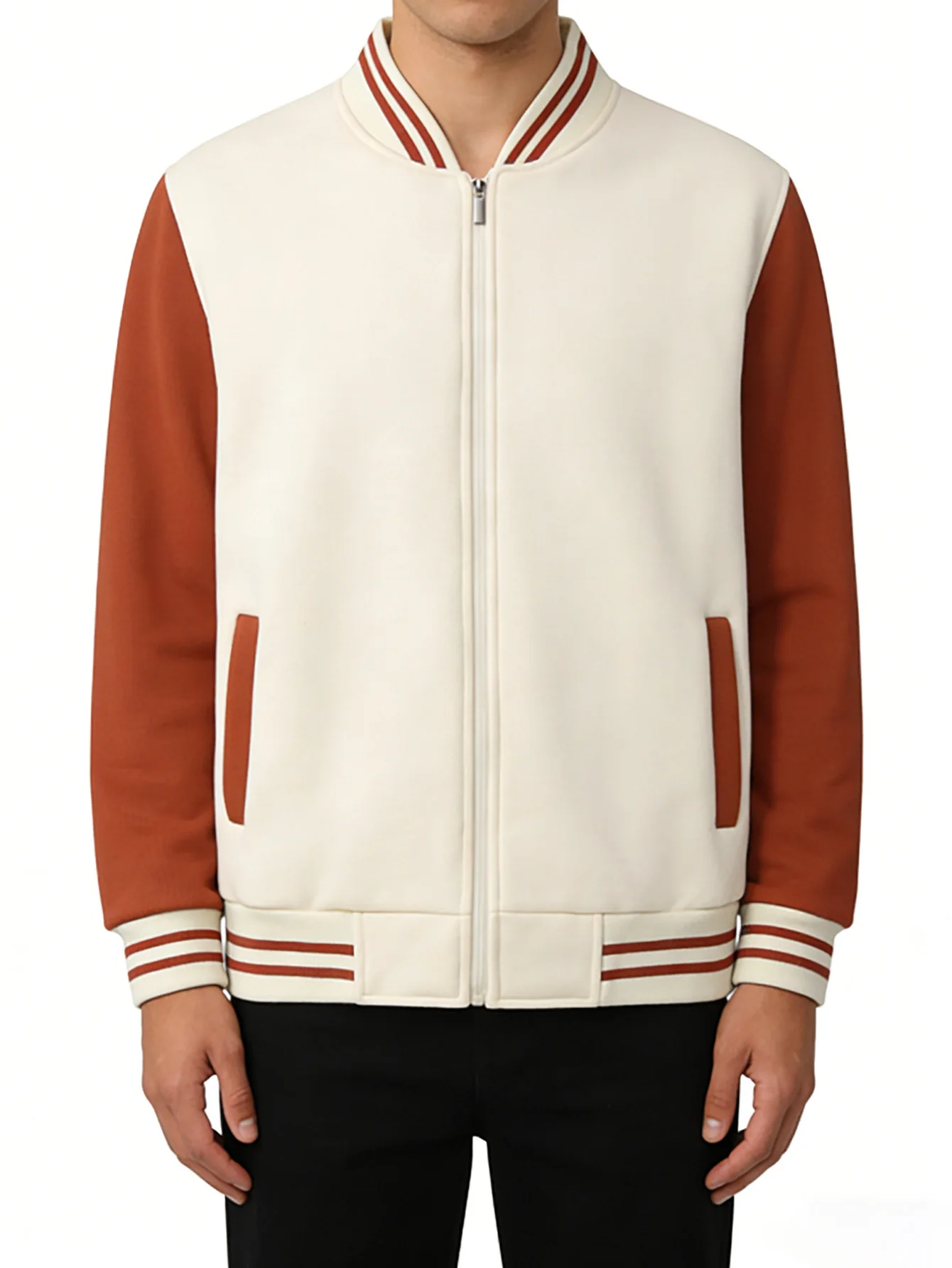 Sublimação em branco outono moda botão-up hoodie jaqueta com zíper workwear solto roupas esportivas para logotipo personalizado atacado