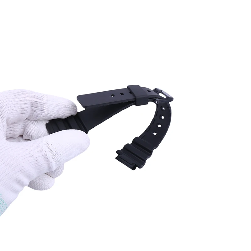 إكسسوارات حزام ساعة اليد من الراتنج للرجال متوافقة مع سوار معصم رياضي مقاوم للماء للنساء من كاسيو MRW-200H MRW-S300H 18 ملم