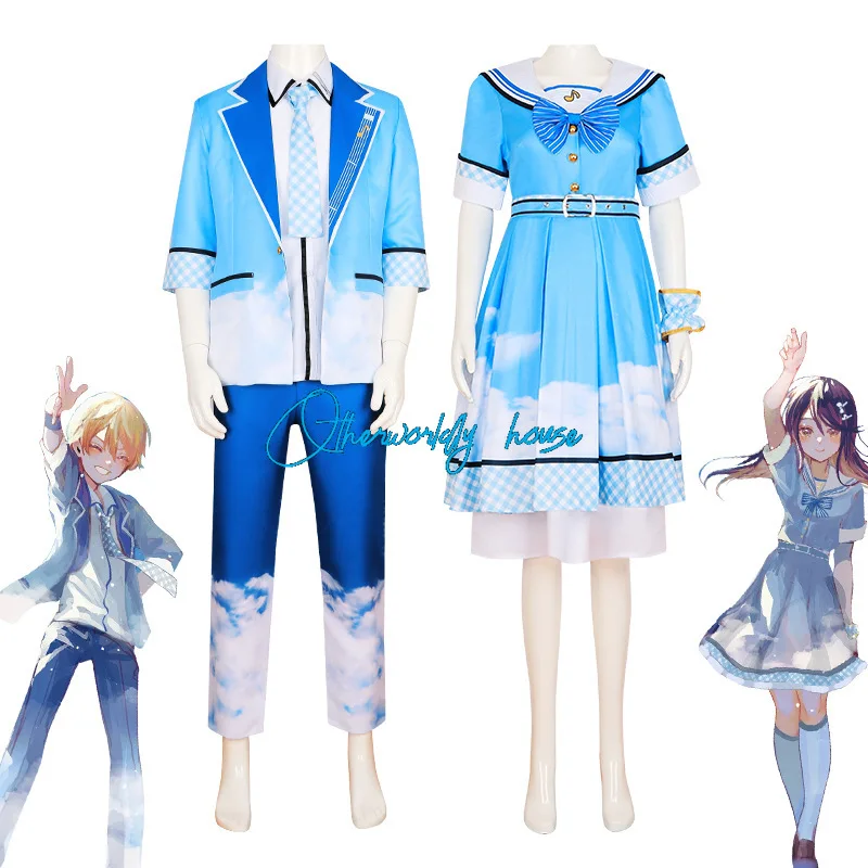 

Wonderlands×Showtime Colorful Stage Tenma Tsukasa Concert Cosplay Costumes Carnival Uniforms Party Anime Sailor Suit Unisex