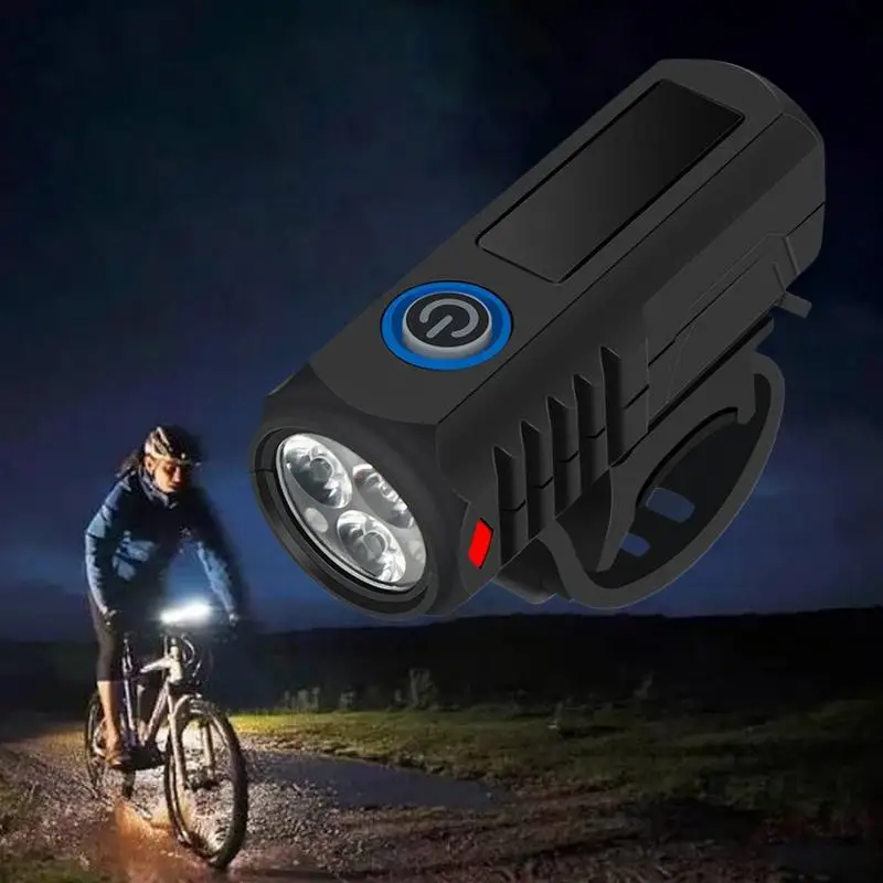 For Refer To Description USB Rechargeable Bikes Light Exquisite Bikes Light Safe Long Lasting Brightness Cycling Headlight For