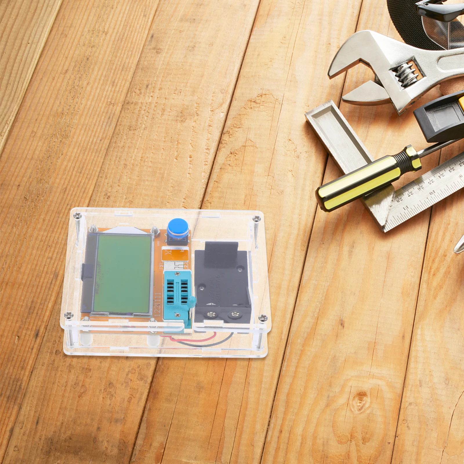 1 set Tester Component Diodes Triode Capacitor Digital Inductance Checker Multimeter Suite Electrical Test Kit High