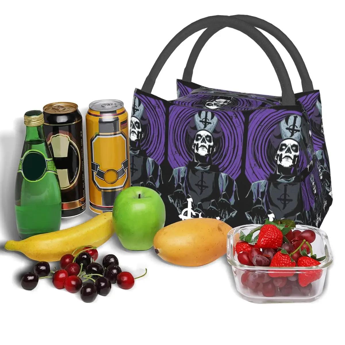 Rock Band Ghost BC Lunch Bags coibentato Bento Box Lunch Tote borse da Picnic a tenuta stagna borsa termica termica per donna studente ufficio