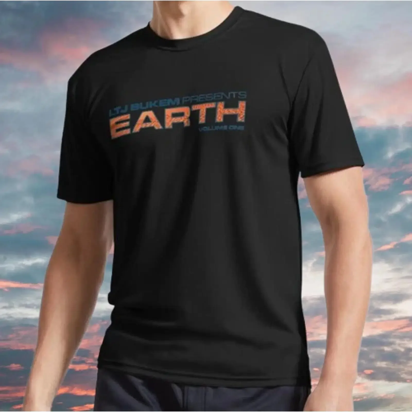 Новая футболка LTJ Bukem Presents Earth Volume One Active Funny, размеры S-5XL, изображение 1 из 3, винтажная, с эффектом потертости, мужская, с графическим принтом, модная.
