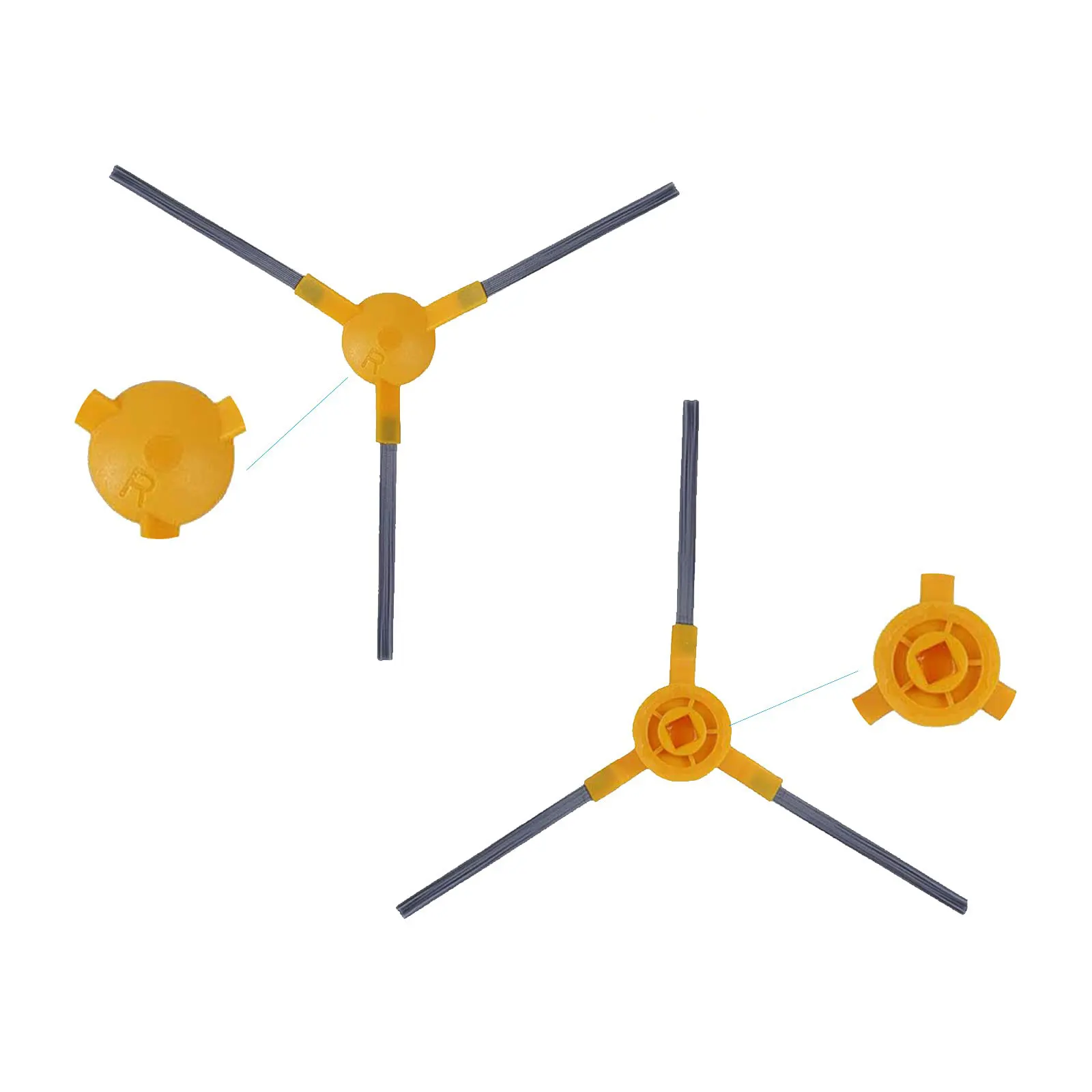 Kompatibel mit Proscenic 800T 820T 830T LIECTROUX C30B XR500 E30 Staubsauger Roboter Seitenbürste HEPA-Filter Wischpad Ersatzteile