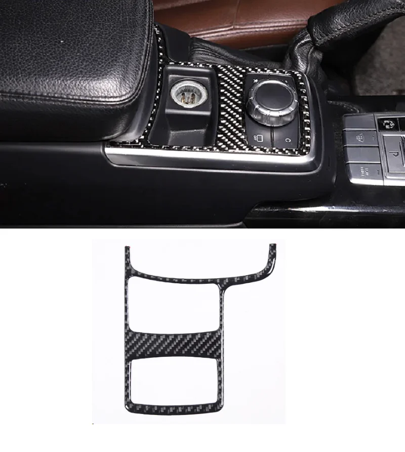 

Soft Carbon Fiber Center Console Gear Shift Mode Button Frame Cover Fit For Mercedes Benz G Class W463 2013-2018