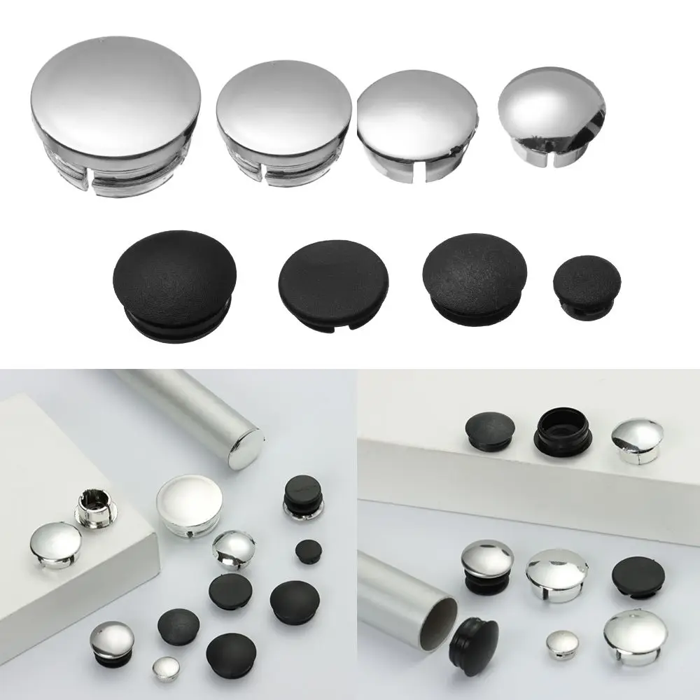 Round End Caps Stainless Steel Furniture Accessories Blanking End Cap Bung Round Pipe Tube Furniture Leg Plug Plugging Cover