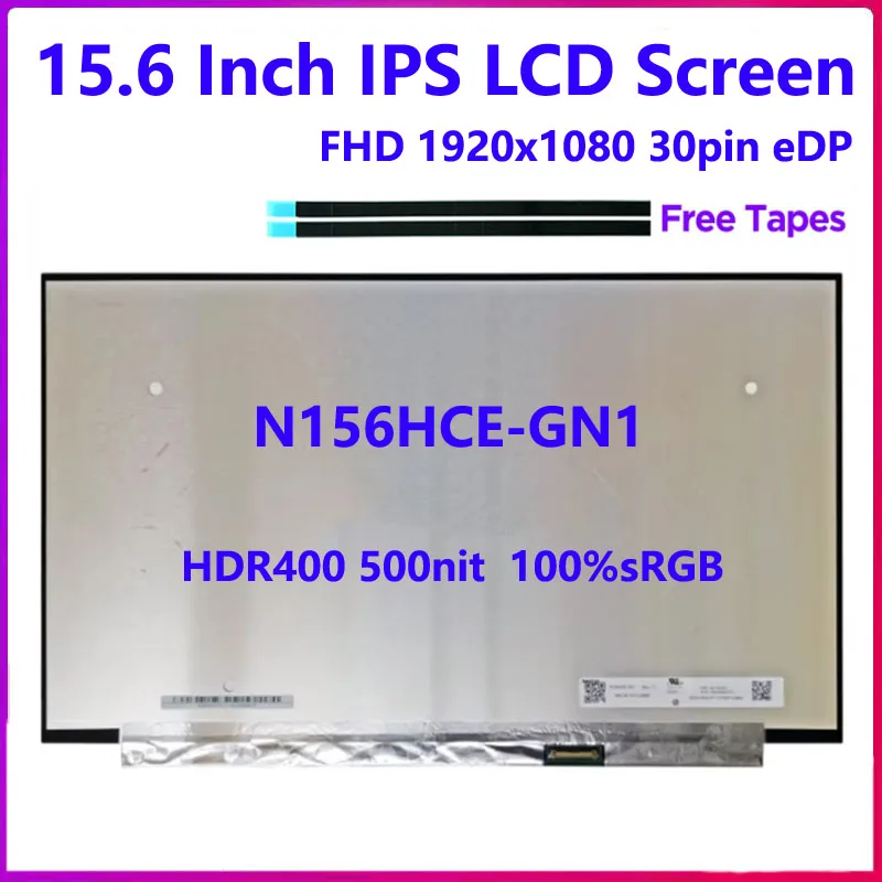 

15.6 inch IPS Laptop LCD Screen N156HCE-GN1 for Lenovo ThinkPad P15 P53 T15g Gen 2 Display Panel HDR400 500nit 1920x1080 30pins