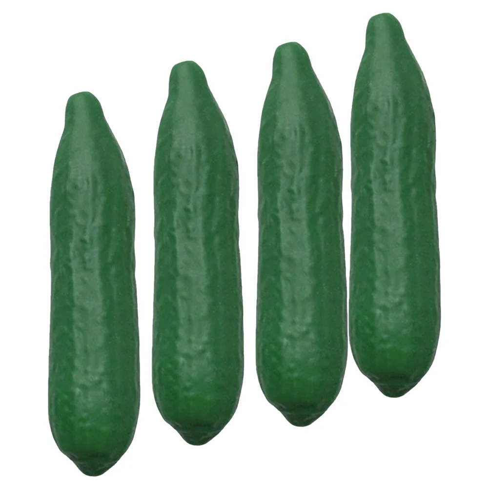 4 Pcs Cucumber Pinch Birthday Party Favors Tricky Toy Elastic Squeeze Vegetable Stretchy Sensory Plaything Toys