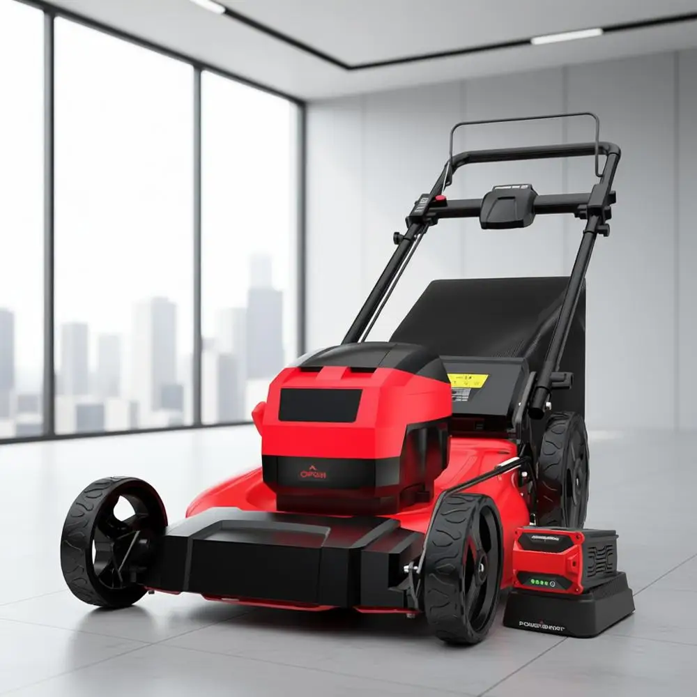 

21 Бесщеточная аккумуляторная газонокосилка 80 В с аккумулятором 6,0 Ач и зарядным устройством