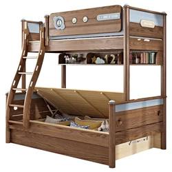 Litera de madera para niños, muebles de dormitorio, alta calidad