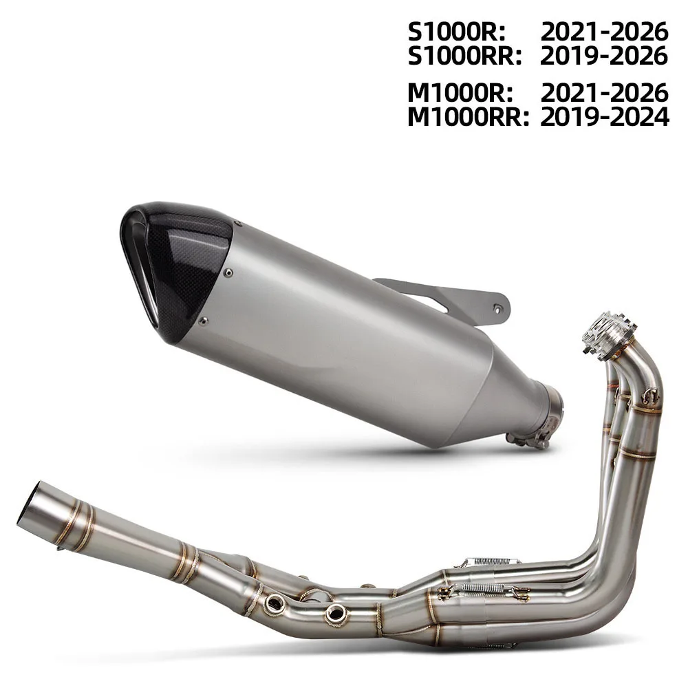 S1000RR Exhaust System For S1000 RR 19-26 M1000RR 19-24 S1000R M1000R 21-26 Motorcycle Escape Super Racing Manifold Muffler
