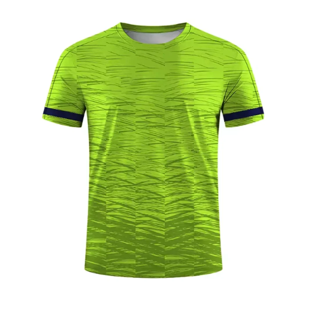 Men's Casual Summer Sports T-Shirt with 3D Stripe Print, Stretchy, Breathable, Crew Neck, New, for Tennis Training