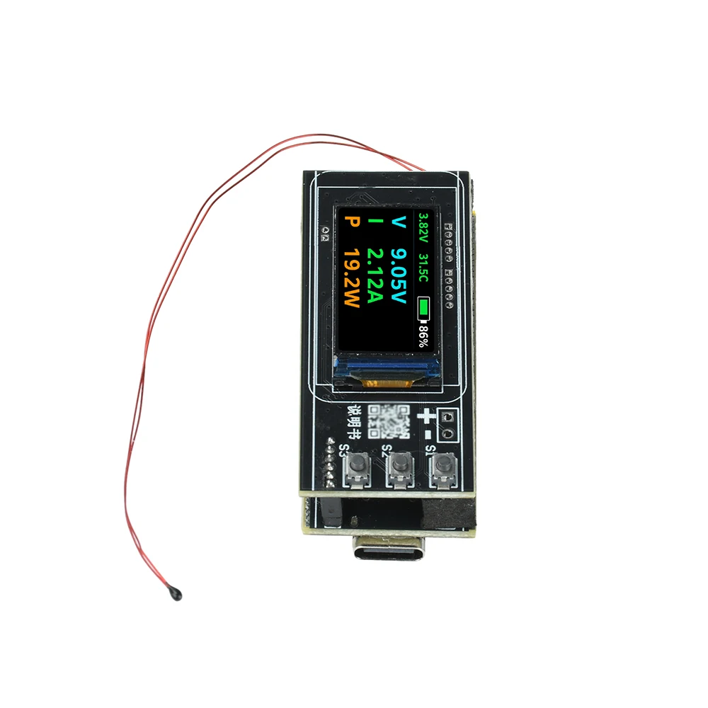 PD140W Schnelllade-Modul TFT-Display 2-6S Lithium-Batterie-Ladeplatine Powerbank-Mainboard-Kit IP2366 Buck-Boost-Wandler – Detail 15