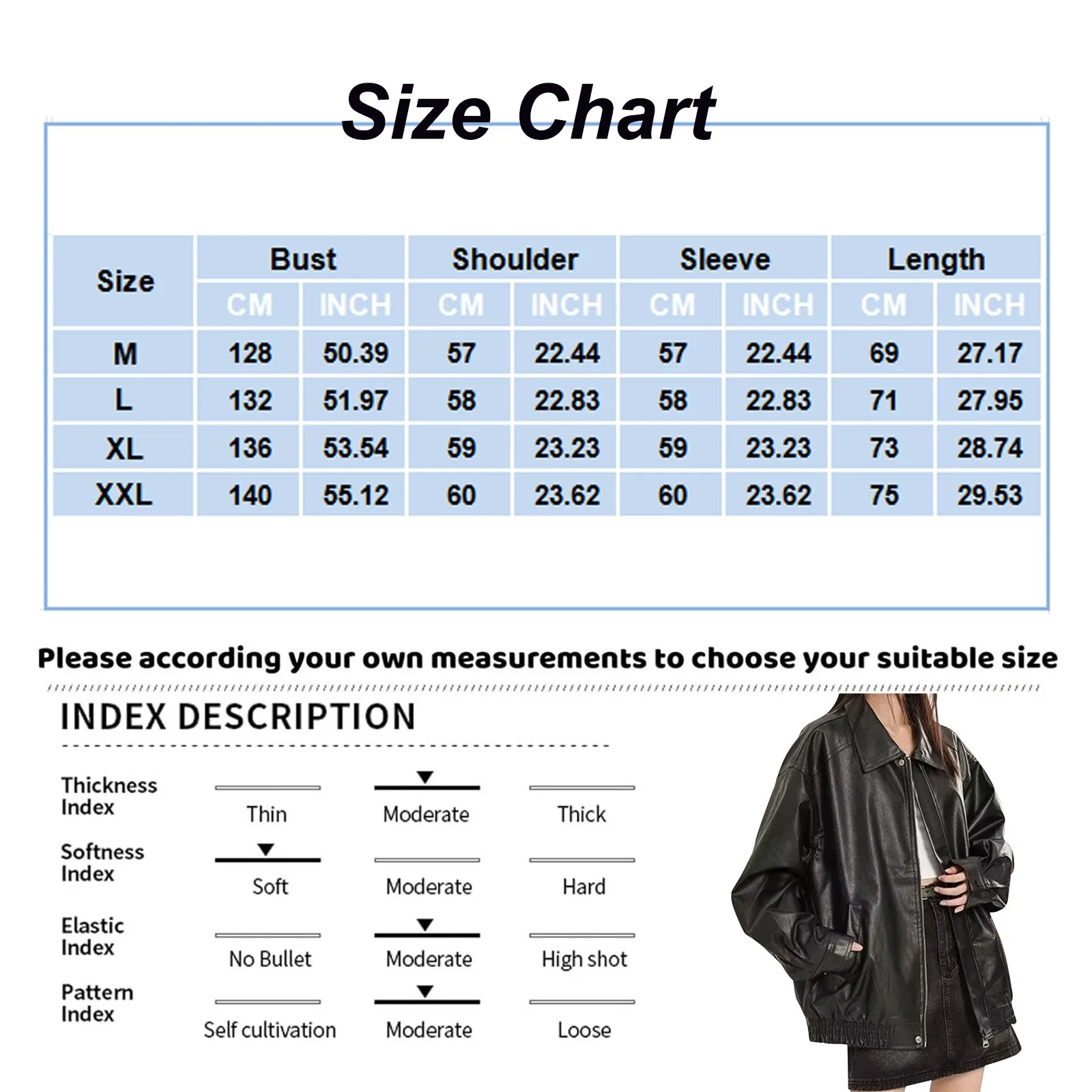 Women\'s Faux Leather Jacket Fashion Vintage Zip Up Moto Coats Streetwear American Style Retro Baggy Oversized Outwear Clothing