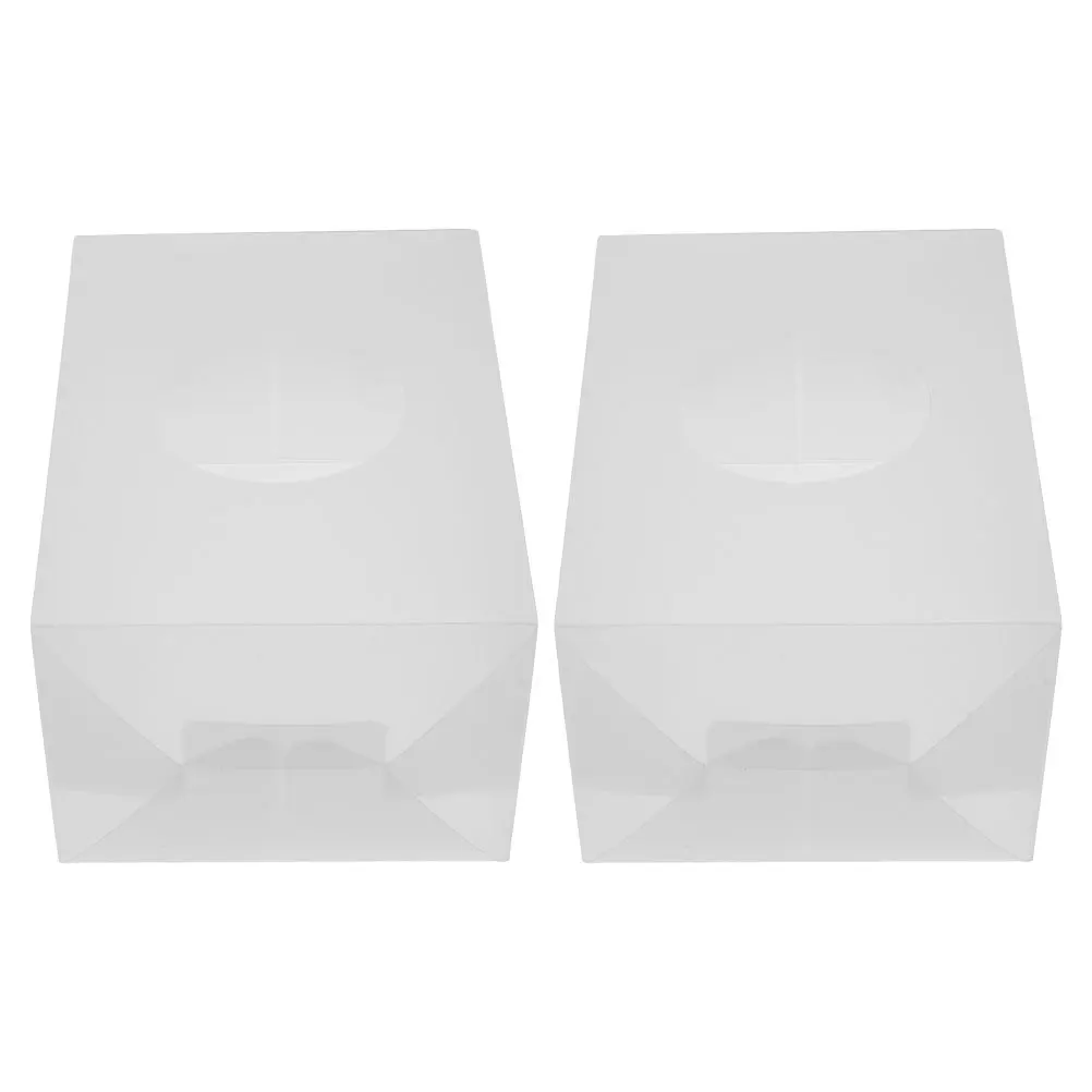 

2pcs Clear Donation Box Fundraising Suggestion Raffle Ticket Container Wedding Card Holder Transparent Keepsake Jar