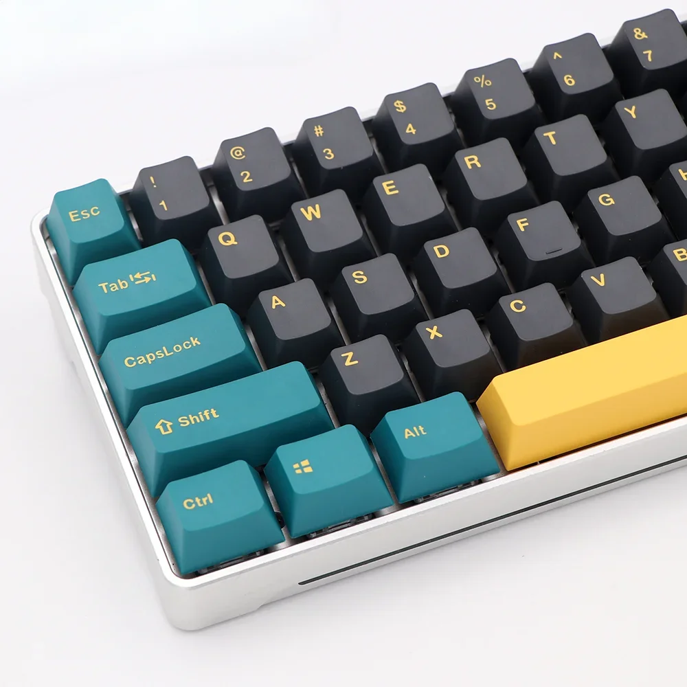 

'Hot Selling Profile Cherry PBT Keys Black MX Dye-Subbed 129 GMK Mars Green Keycap Set