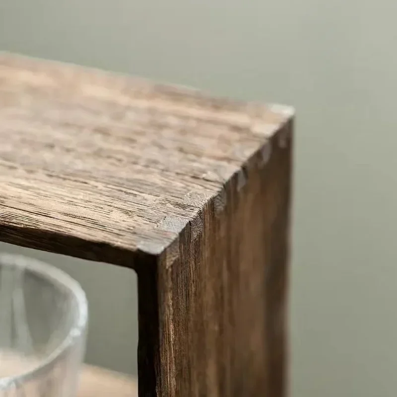 Modern Minimalist Solid Wood Cup Holder Desk Organizer Tea Storage Rack Elegant Home Solution Stylish Tea Stand Multi-functional