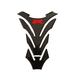 Pegatina protectora de fibra de carbono para motocicleta, almohadilla para tanque de combustible para Suzuki GSX-R, GSXR, 750, 600, 1000, GSX1300R, agarre de aceite y Gas, calcomanía 3D