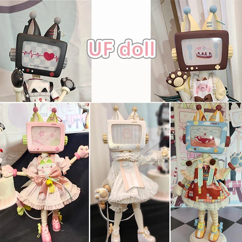 Ufdoll xautuna-ブラインドボックス,モバイルbjd人形,アニメフィギュア,ギフトおもちゃモデル,6ポイント限定装飾,DIYデスクトップ装飾