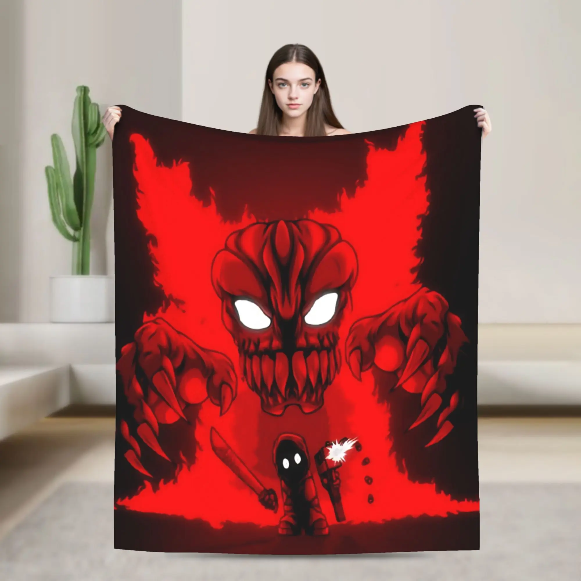 Comfortable Madness Combat Sketch Action Blanket Merch Room Decorative  Throw Blankets Ultra-Soft Flannel for Couch