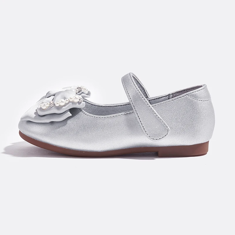 أحذية حفلات للفتيات على طراز الأميرة بنعل ناعم مريح لربيع وخريف جديد 2025 أحذية فردية للفتيات الصغيرات