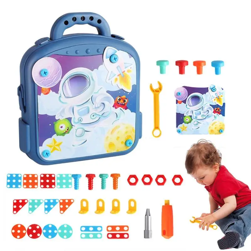 Kids Drill Set Toy Electric DIY Drill Puzzle Assembly Toy STEM Toys Drill Puzzle Toy Building Toys Electric DIY Educational