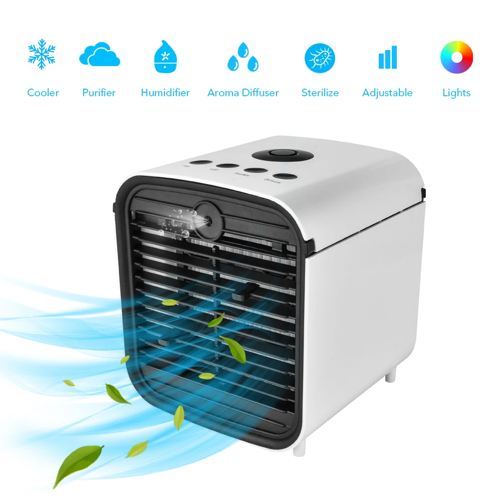 New Design Small Air Conditioners Portable Table Personal Mini Air Cooler With Water