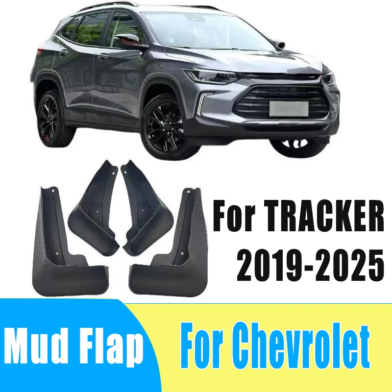 

4pcs Auto Tire Mudguard Waterproof Prevent Mud Splashing Car Mud Flap Fender Trim Accessories For Chevrolet TRACKER 2019-2025
