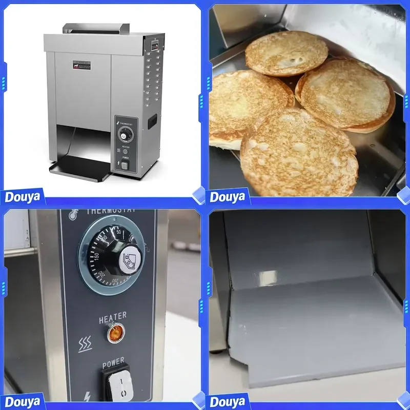 New Hamburger Bread Machine & Toasting Machine for Fast Food Shops 304 Stainless Steel Large Capacity Burger Maker