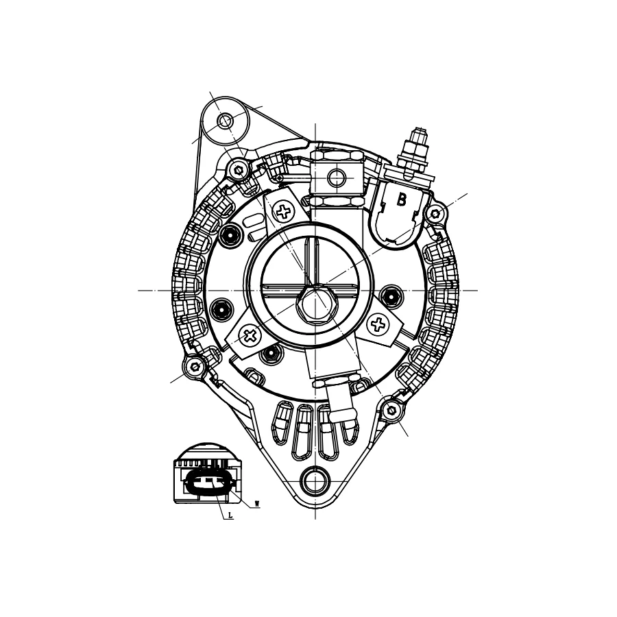 High Quality Advantage Supply JAC JMC 493 Isuzus 4JB1 C240 Engine Alternator JFZB1150-0113 KY1-10300-HA 14V 150A 6PK