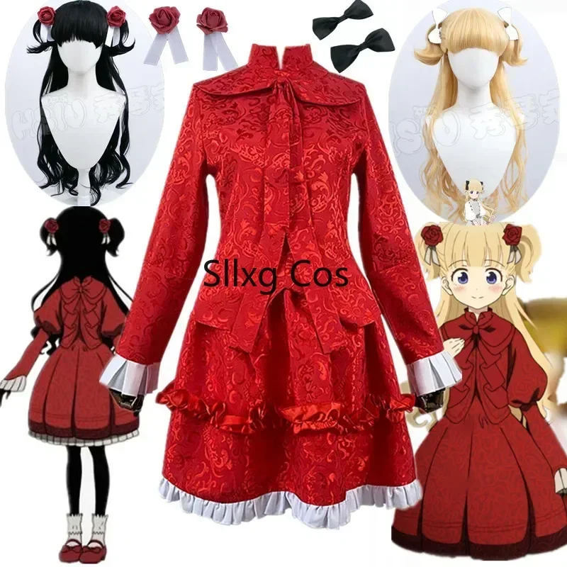 FC62023 Кейт Горничная Косплей Костюм Тени Дом Персонаж Униформа Платье Эмилико Косплей Парик Хэллоуин Карнавальный Костюм для @FC8! FC62023 Кейт Горничная Косплей Костюм Тени Дом Персонаж Униформа Платье Эмилико Косплей Парик Хэллоуин Карнавальный Костюм для @FC8!