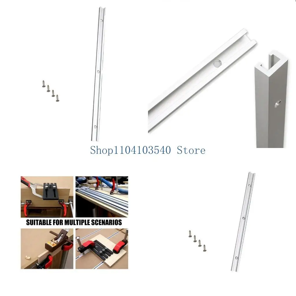 02dc Toolworking Tool Strumento in alluminio Miter Traccia T-track T-Track T-slot per tavolo tavolo