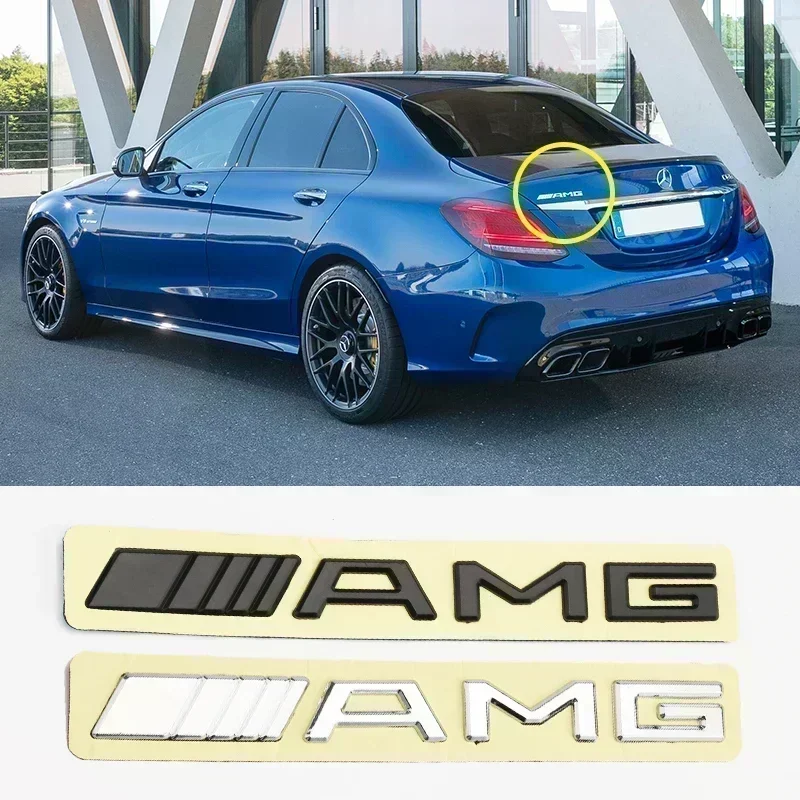 سيارة AMG الذيل رسالة شارة ملصقات اكسسوارات لمرسيدس بنز W124 W211 W212 W210 W205 W203 W204 W126 W168 W169 W176 W177