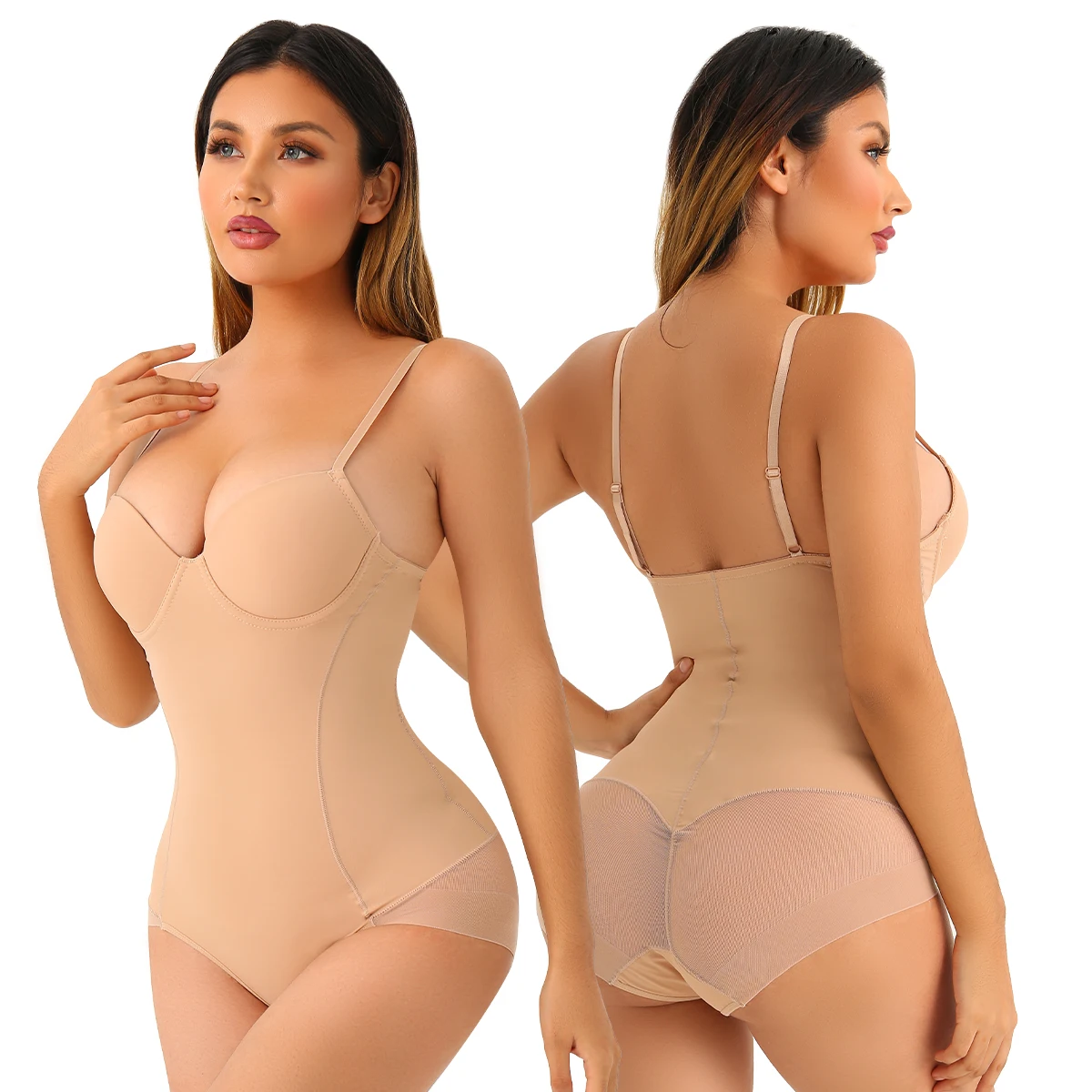 

Bodysuit Shapewear Women Waist Trainer Body Shaper Tummy Slimming Sheath Bra Shapewear Butt Lifter Flat Belly Modeling Strap