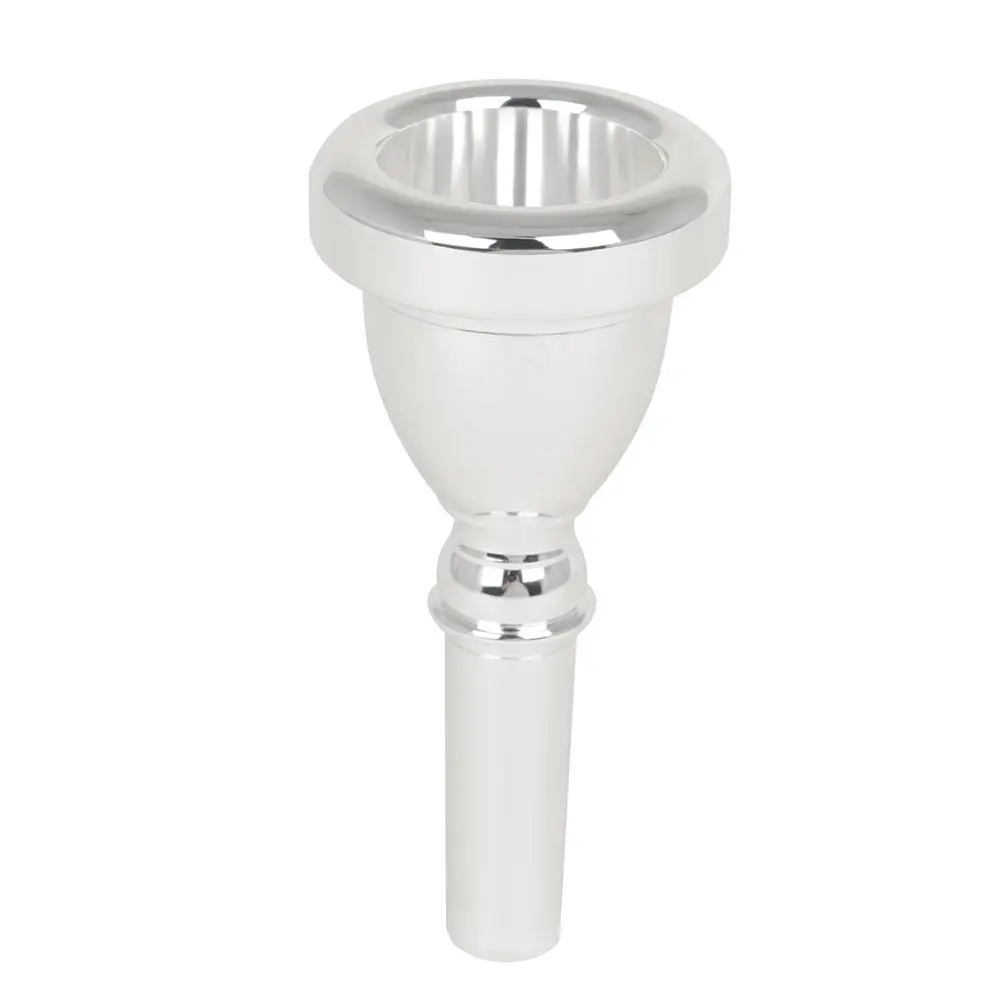

CNC 14mm Silver Coated Tuba Mouthpiece 18C Durable Smooth Surface Easy Clean Musical Instrument Brass Part Accessory