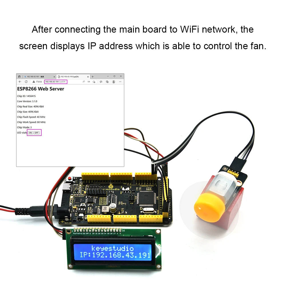 Kidsbits ESP8266 WIFI MEGA-2560 MCU Development Board +Type-C USB Compatible With Arduino Mega/UNOR3 DIY Electronic Kit