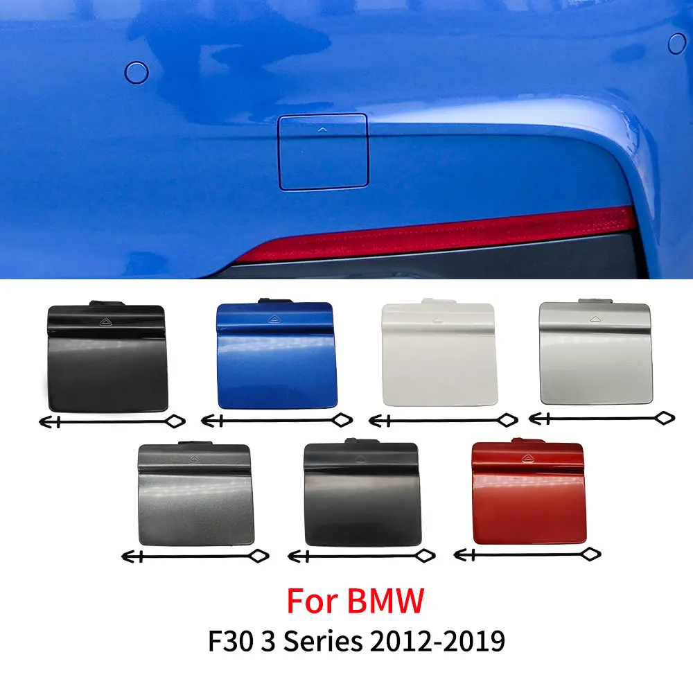 Car Rear Bumper Tow Hook Plastic Cover Black White Blue Red For BMW F30 M Sport 3 Series 316 320 325 330 2012-2019 51128056615