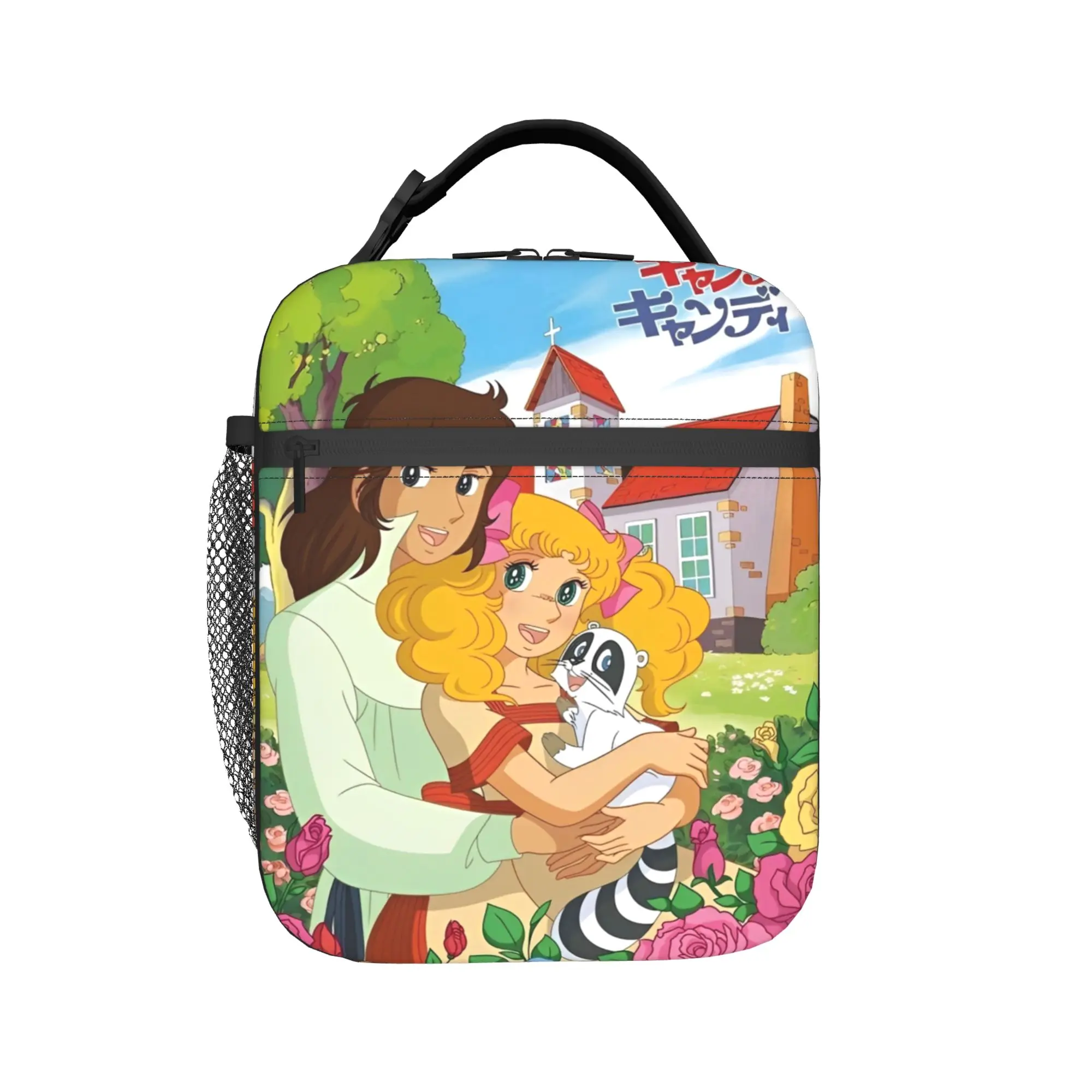 anime Candy candy cute Insulated Lunch Bag for Men Women  Storage Food Box Reusable Cooler Thermal Lunch Box For School Office