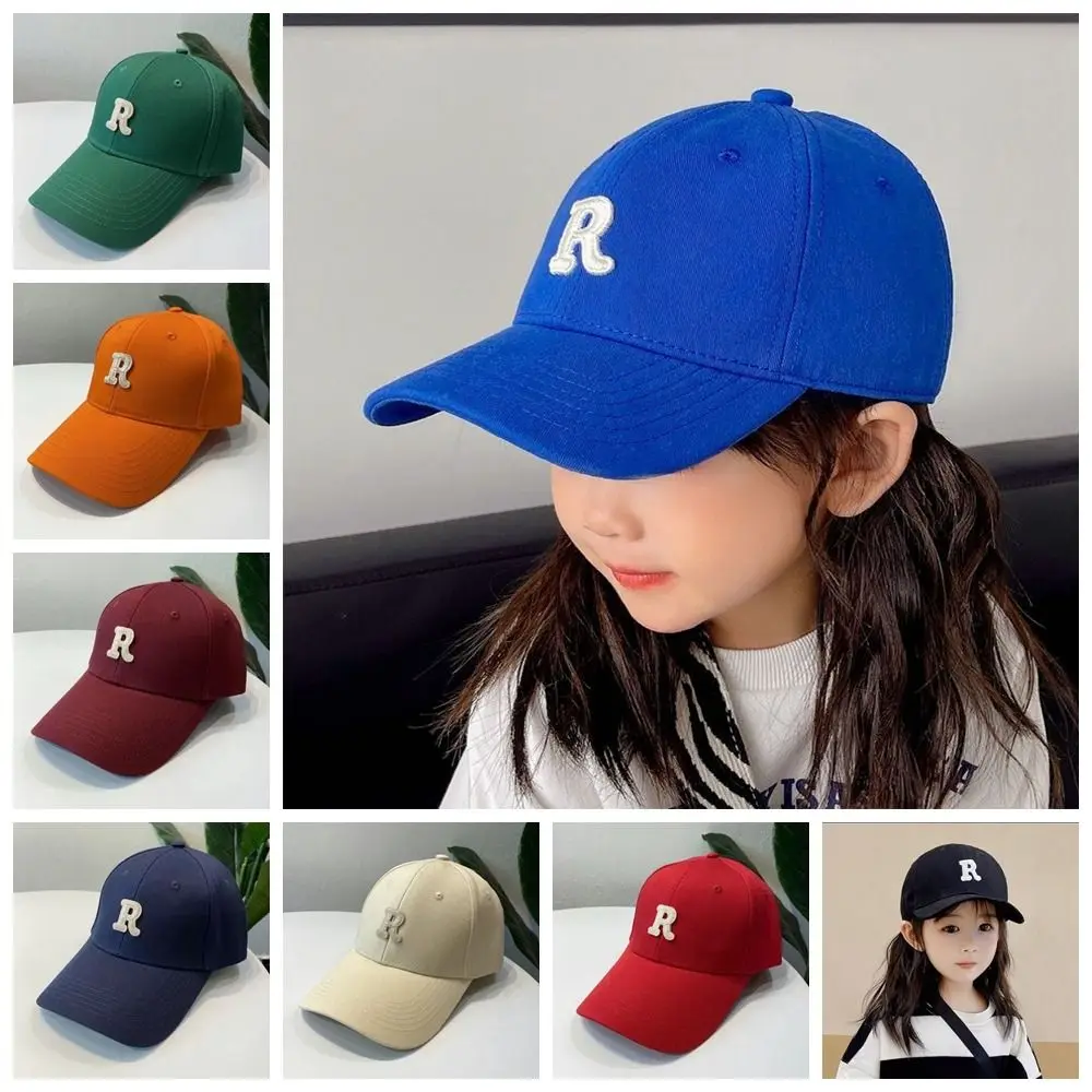 Korean Style Children Baseball Hat Quick-dry Anti-UV Kid Summer Sun Hat Letter Embroidery Casual Girls Peaked Cap Outdoor