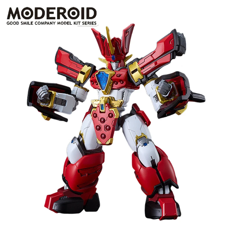 Original Goodsmile Company MODEROID King’s Style Lightbringer Earth Hidden Warrior Assembly Figure Collectible Ornament For Kids