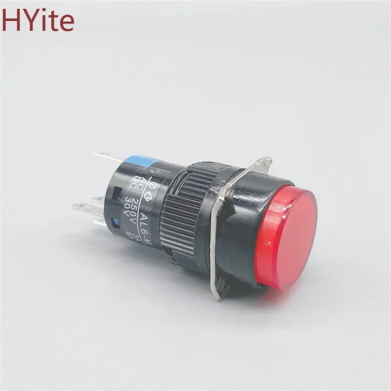 LED 5v 12V 24v 220V 16mm  la128a  Momentary push button with lamp ,5pins