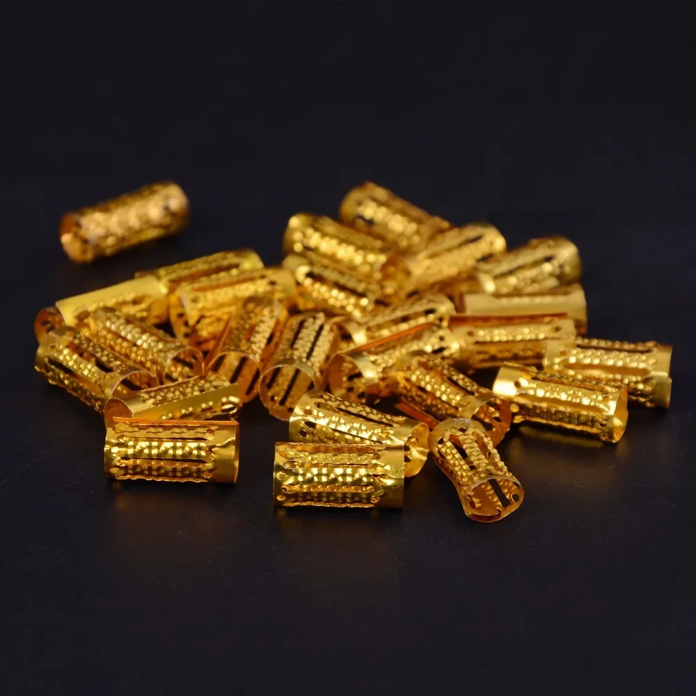 

50 шт./пакет, бусины для дредов, кольцо для волос для косичек, заколка для волос, регулируемые косы, зажим для манжет, 8 мм, отверстие, микрокольцо, бусина, сделай сам, прическа