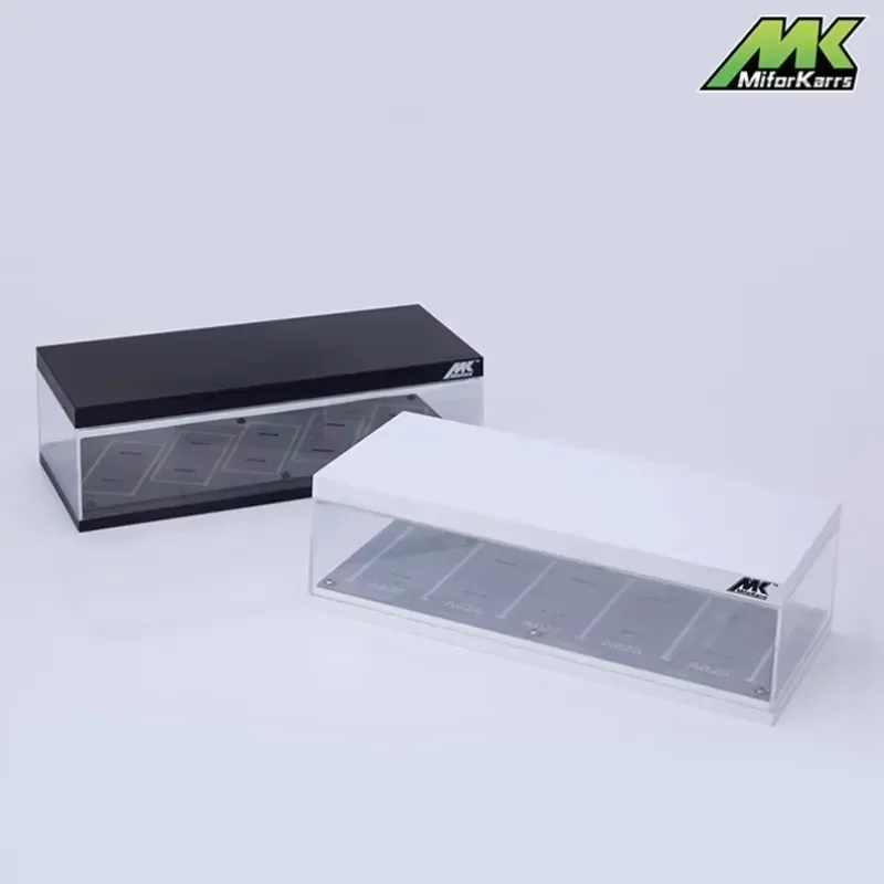 for 1:64 Scale Model Car Display Case Parking Garage Scene Dustproof Storage Rack Finished Toy Collection Ornament Gift