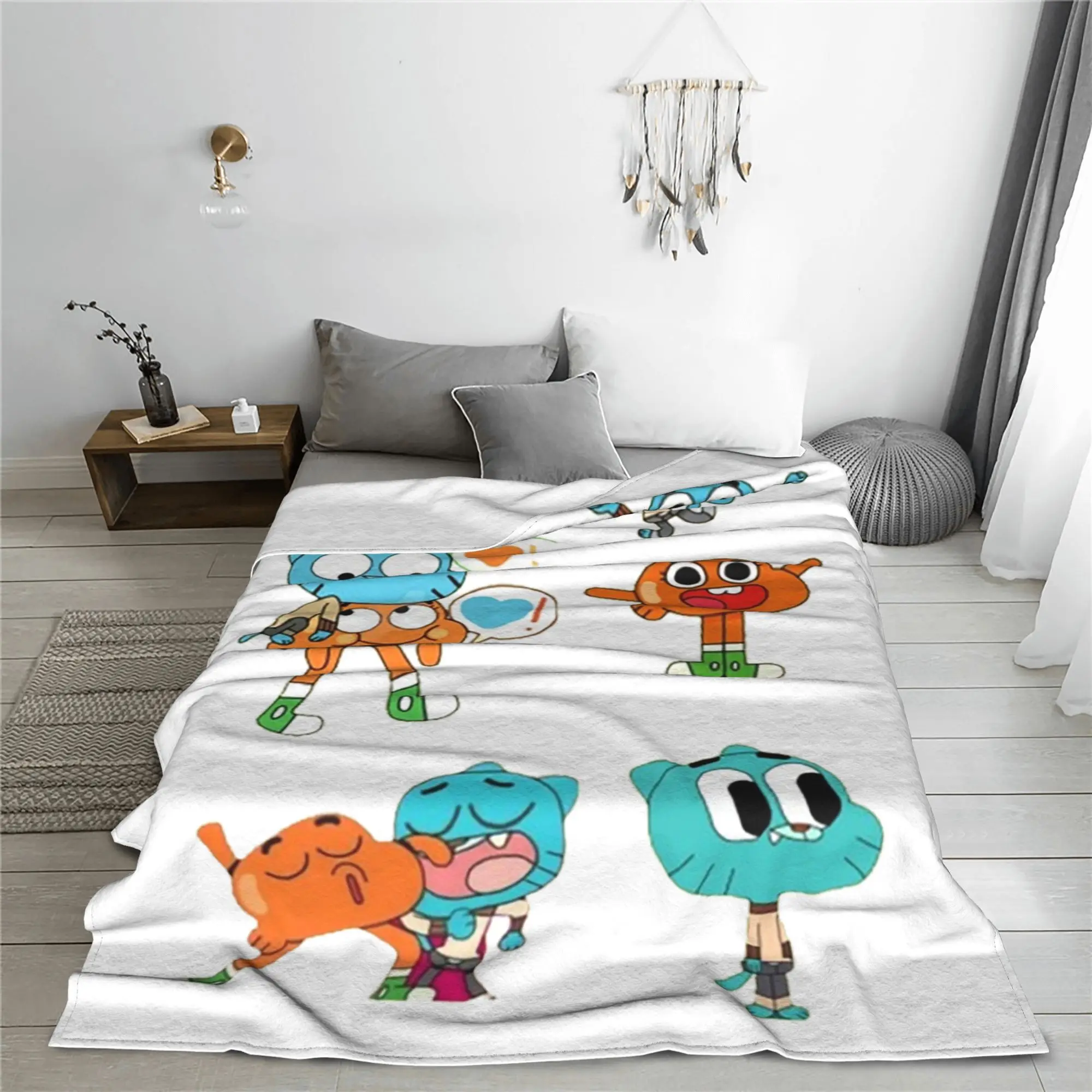 

Gumball Blankets Soft Warm Flannel Throw Blanket Bedspread for Bed Living room Picnic Travel Home Sofa