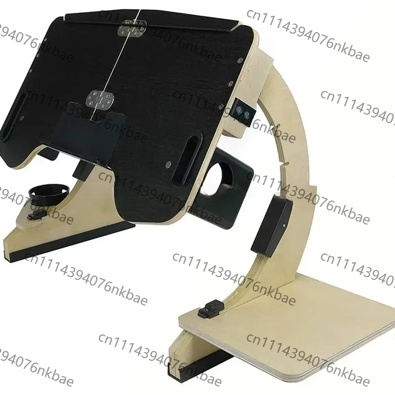 Wooden Adjustable Notebook Stand, Portable Foldable Desk Computer Holder, Multifunctional Lazy Bed Desk for Lying Use
