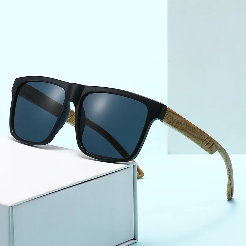 

New Retro UV Resistant Bamboo And Wood Sunglasses for Men Trendy and Versatile sun Glasses Fashionable Sun Shading Glasses