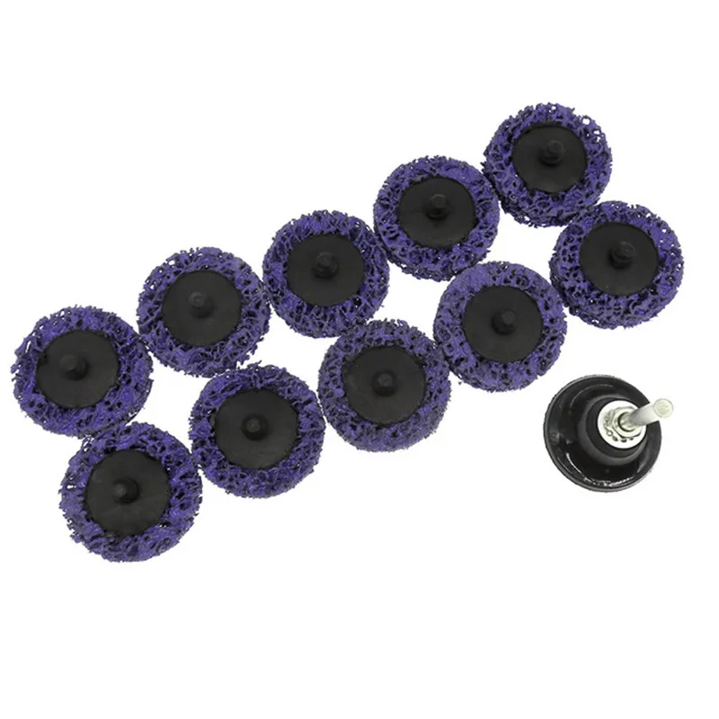 

11Pcs/Set 2 Inch 50mm Quick Change Abrasive Disc Easy Strip & Clean Grinding Wheels for Rust Removal