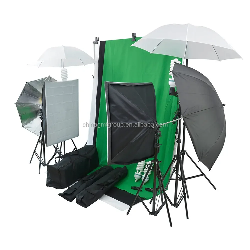 Wholesale 25pcs Professional Studio Light Box Supplies Photography Equipment Photography Kit Led Video Light 72*21*21cm 4.5kgs