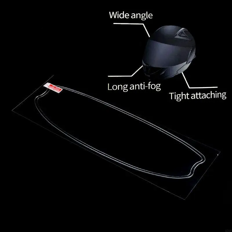 A70F Motorbike for Nano Coating Helmet Visor Film Universal Antirain Antifog Waterproof Insert Lens Sticker Shield Safety Dri